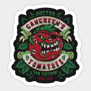 Genetically Mutated Tomatoes - Retro 90's Cartoon Sticker
